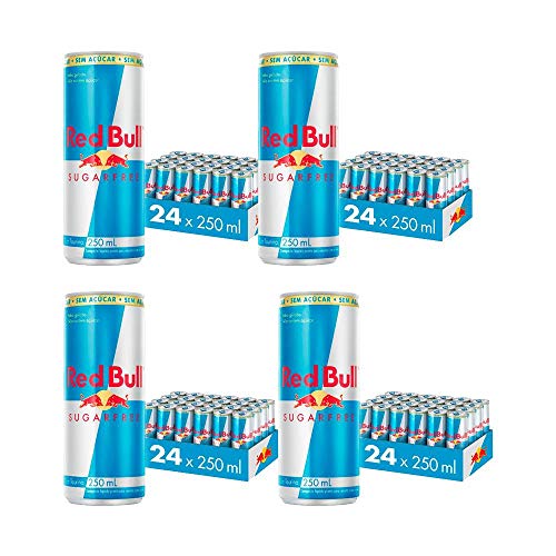 Energético Red Bull Energy Drink, Sem Açúcar, 250 ml ( 96 Latas )