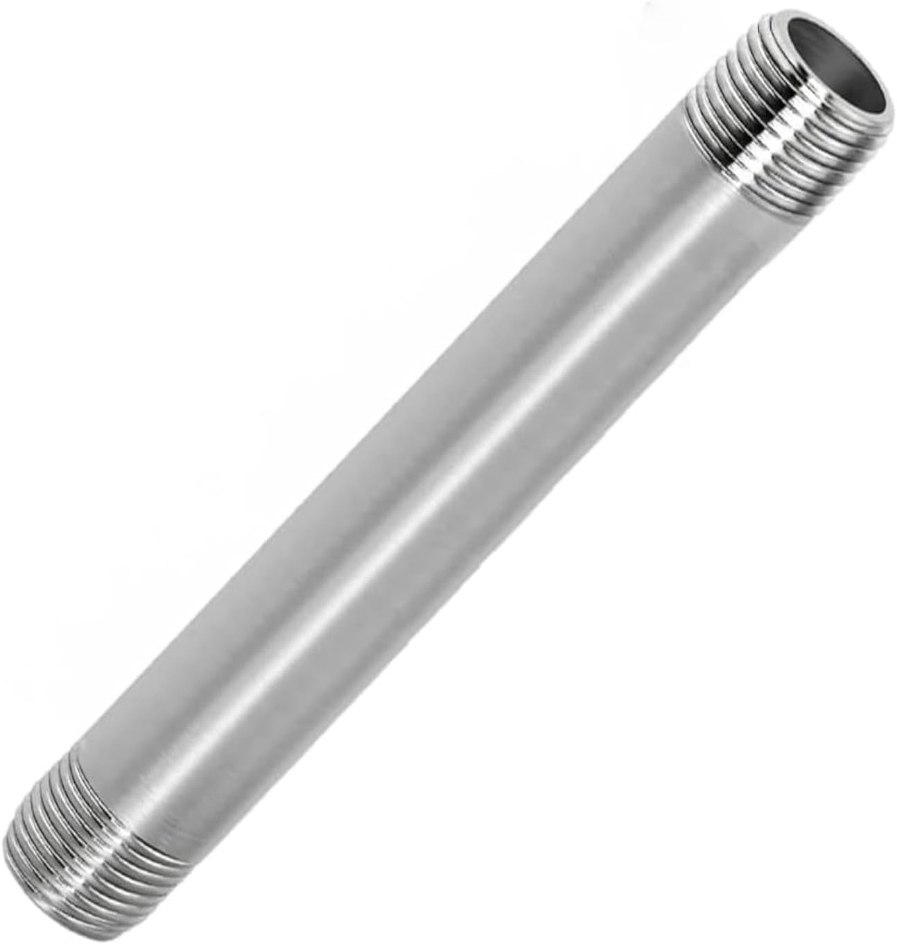 304 Stainless Steel Nipple Pipe Fitting 1/2" NPT X 1/2" NPT Male Thread Cast Pipe Fittings 4" 100mm Length (pack of 2)