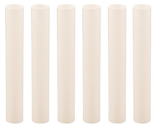 Miniatura 8 de Creative Hobbies Fundas de plástico color crema para candelabros, fundas para candelabros E12, juego de 6 (2 pulgadas)