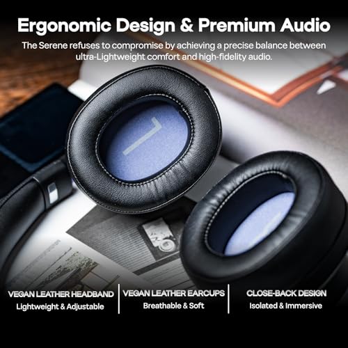 Image of Linsoul Kiwi Ears x Z Reviews: Serene Planar Magnetic Driver Headphones | Over-Ear for Gaming, Fully Closed-Back, Passive Noise Cancelling, with Detachable Cable for DJ, Gamer, Musician