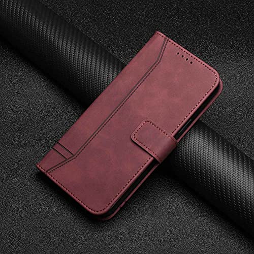 SHUNDA Capa para Motorola Moto G60, suporte magnético para carro, Carteira de couro PU capa protetor