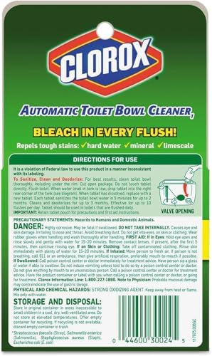 Clorox 30024CT Automatic Toilet Bowl Cleaner 3.5 oz Tablet 2/Pack 6 Packs/Carton image 4