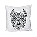 bubbleshirt Cuscino Pitbull - Dog - Idea Regalo - in Cotone Dimensioni 40cm x 40 cm