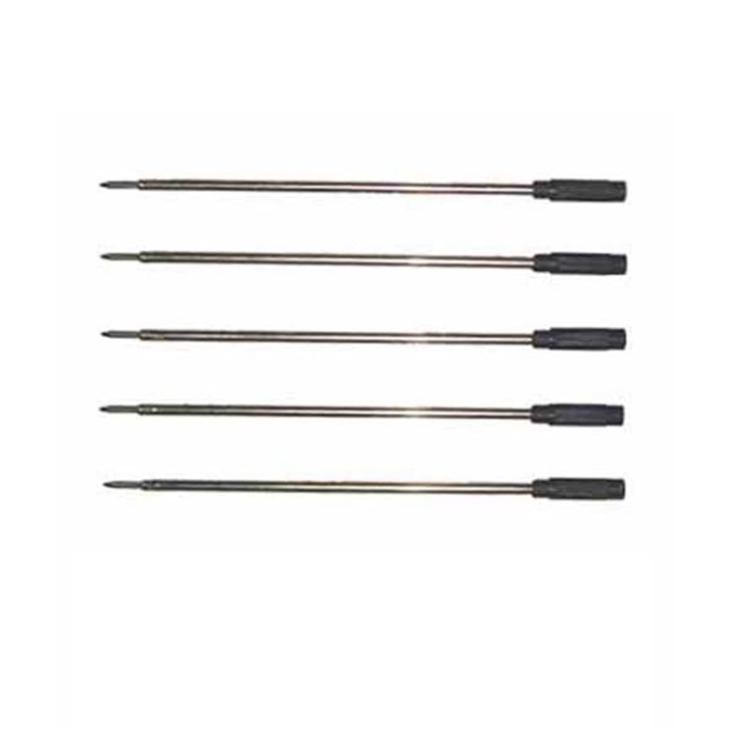 Woodturning Pen Kit Spare Refils Black (5)