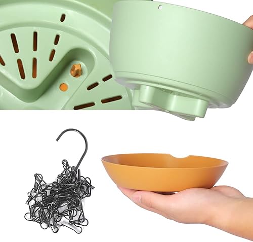 Miniatura 3 de Lookat Macetas colgantes para plantas al aire libre en interiores, macetas colgantes con orificio de drenaje (10 pulgadas, blanco)