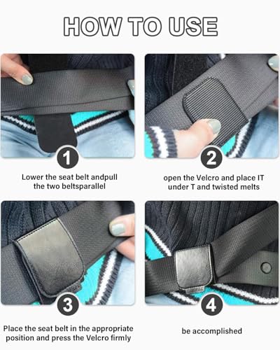 BNREOZA 2 Stück Leder Sicherheitsgurt Clip, Auto Sicherheitsgurt Versteller Universal Auto Sicherheitsgurt Clip Sicherheitsgurt Versteller für entspannende Schulter Nacken und Hals