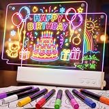 CIMELR Pizarra LED Doble Capa Recargable, Regalo para Niños 5-10 Años