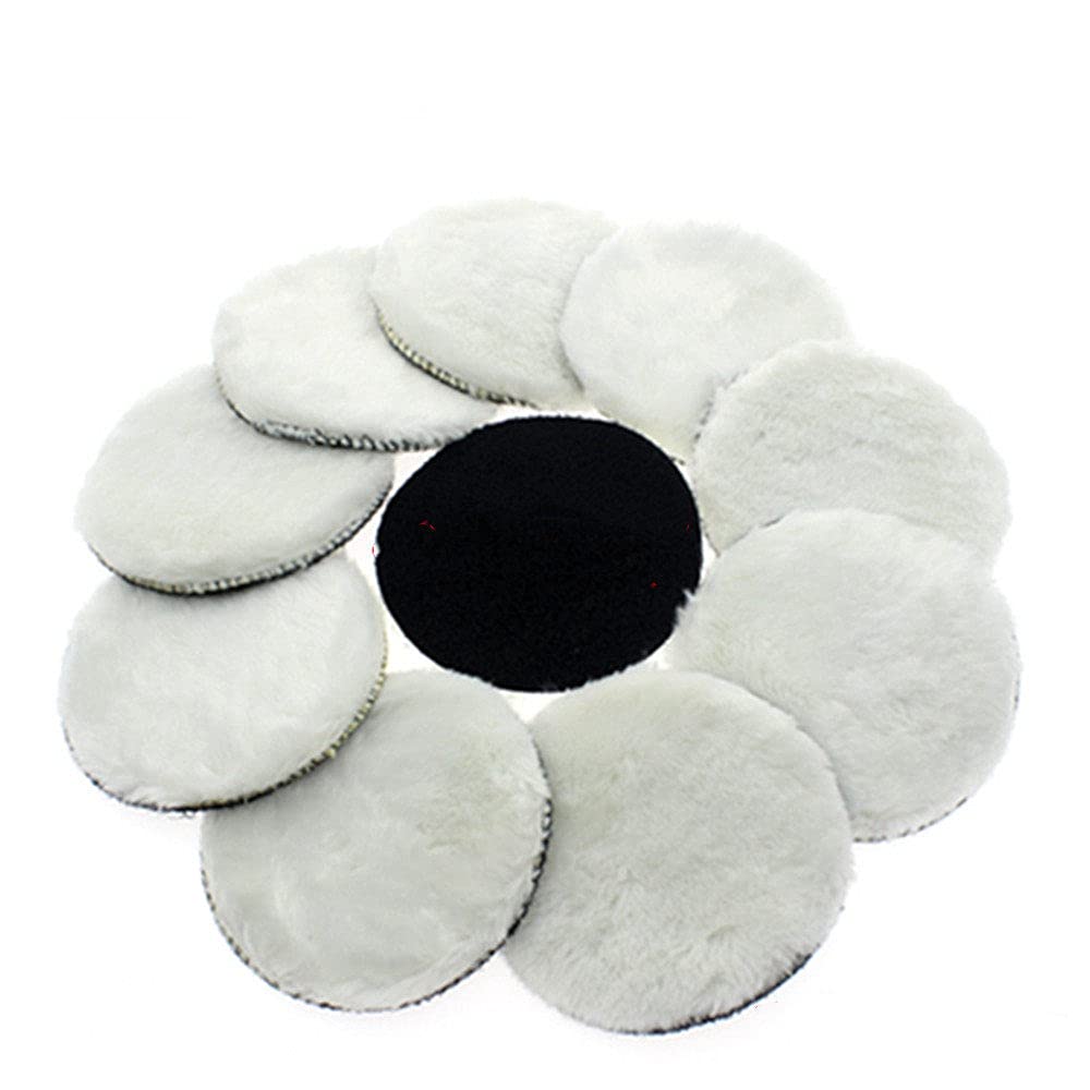 10 szt. 125mm podkładka do polerowania samochodów 5" calowe polskie podkładki do woskowania Polerka Maska Pielęgnacja lakieru samochodowego, A