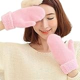 Winter Thicken Warmer Women Gloves Knitted Wool...