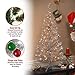 National Tree Company 4 ft Pre-Lit Silver Tinsel Mini Artificial Christmas Tree, 70 Clear Lights, 110 Tips, Includes Stand