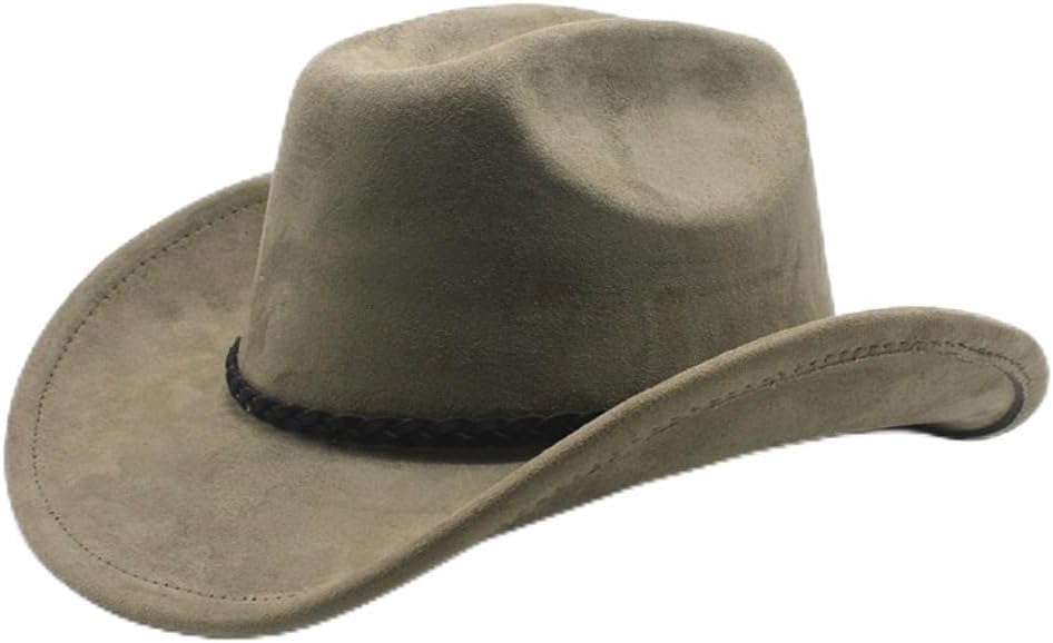 Western Cowboy Hat, Black, Felt Material, Wide Brim, Classic Style