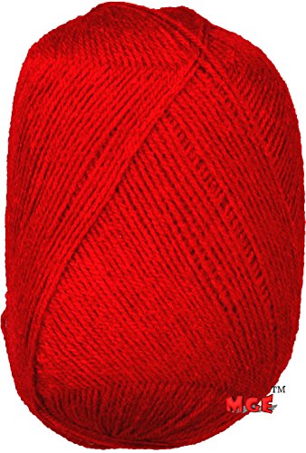 Image of M.G Enterprise M.G Thread Dyed Soft Needle Knitting Wool (200 g, Red)