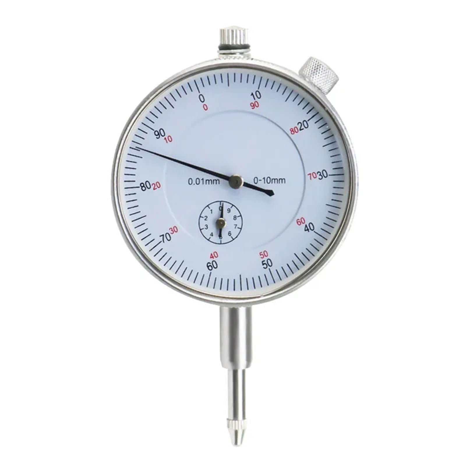 Indicatore comparatore di precisione da 0,01 mm Misuratore da 0-10 mm Indicatore di risoluzione preciso da 0,01 mm Indicatore di misurazione Strumento Strumento Comparatore