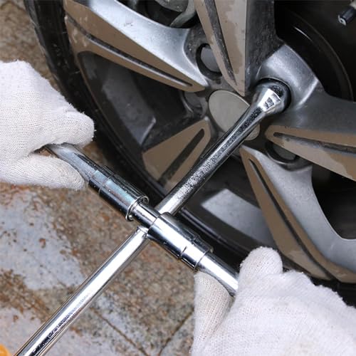 Llave de tuerca de llanta compacta para evitar falta de espacio en maletero de camión 5