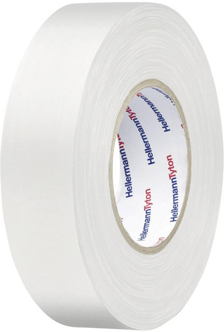 HellermannTyton HellermannTyton White Cotton Cloth Tape, 50mm x 50m