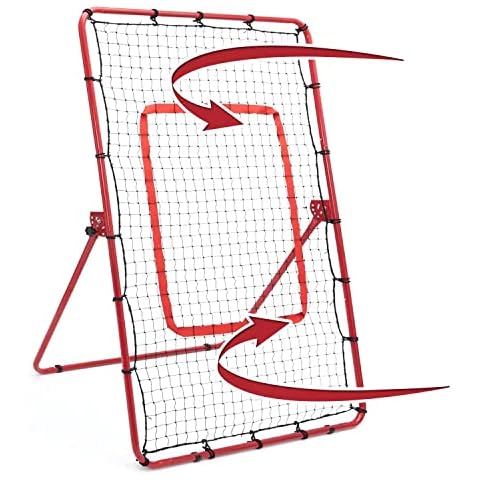 Red de rebote ajustable Luqvzxv para entrenamiento de béisbol y lacrosse Cover