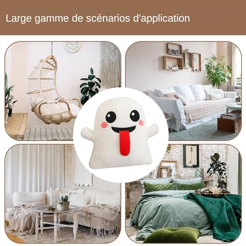 Oreiller citrouille en peluche polyvalent aux finitions soignées et douces - 4
