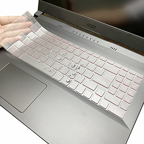 Image of RAYA cover for MSI Katana 15 /17 /GF66 /GF76 MSI Bravo 15 MSI Alpha 15 /17 MSI Pulse GL66 /GL76 MSI Crosshair 15 /17 MSI Sword 15 /17 MSI Raider GE68 /GE78 MSI Vector GP68 /GP78 Gaming Laptop (Transparent TPU)
