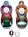 Inflatable Two Sided Football & Baseball Target Set - Includes One Inflatable 5 Foot Tall Target (Football Player on one side and Baseball Catcher on 2nd Side), a Soft Mini Football and Mini Baseball