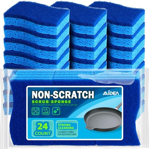 AIDEA Non Scratch Scrub Sponge,...