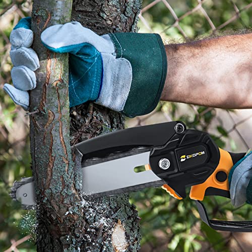 Zikopomi Pruning Tree Branches Handheld Battery Powered Electric Pruning Hand Saw, Can Replace Electric Pruning Shears To Trimming, Best Gift Yard Work Power Tool (One Battery&One Chain) #TOP5