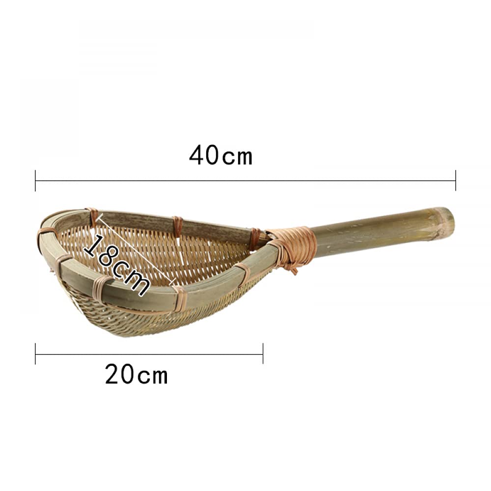 Colino per riso multiuso Colino a fessura fine in legno Colino da cucina per uso domestico Colino per riso Noodles Colino Filtro per alimenti-40cm