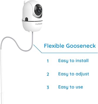 HelloBaby Baby Monitor Floor Stand - Adjustable Height Camera Mount for HB6550/ Plus/ HB6560/ HB65/ HB6148/ HB6351/ HB40/ HB6339 & More Model, Stable Base, No-Drill Installation, Wall-Safe Holder