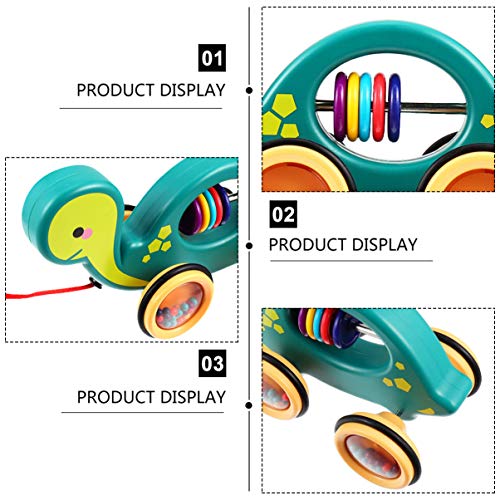 Toyvian Brinquedo de Caminhada Em Forma de Tartaruga de Madeira para Iniciantes Ajuda Nas Habilidade