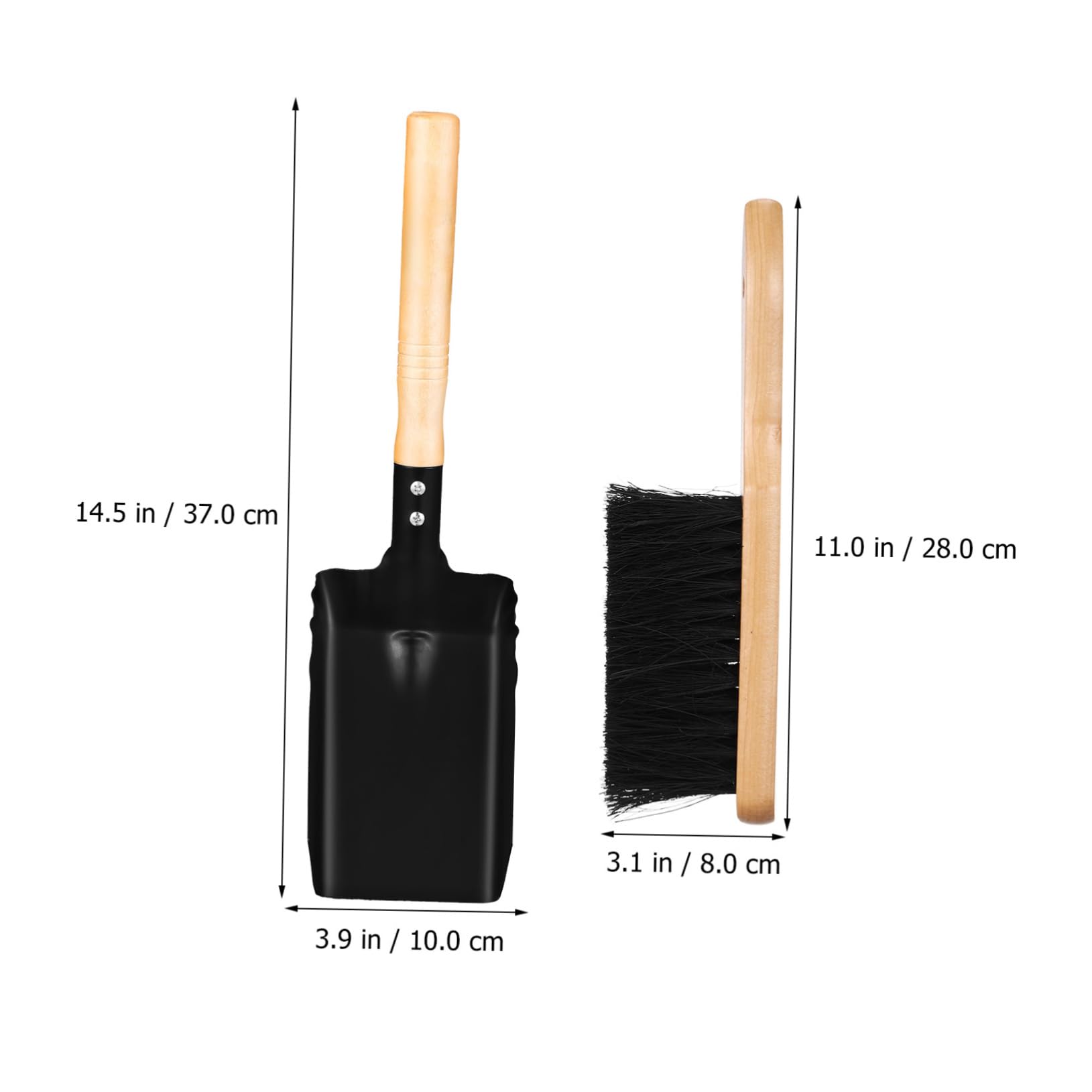 TOYANDONA 5 Juegos Juego De Pincel De Espátula Pala De Chimenea Para Cenizas Barrer Cepillo Chimenea Pala Pala Equipo Barriendo Cucharón Limpieza Cepillo Para Chimenea Hogar Carbón De Madera