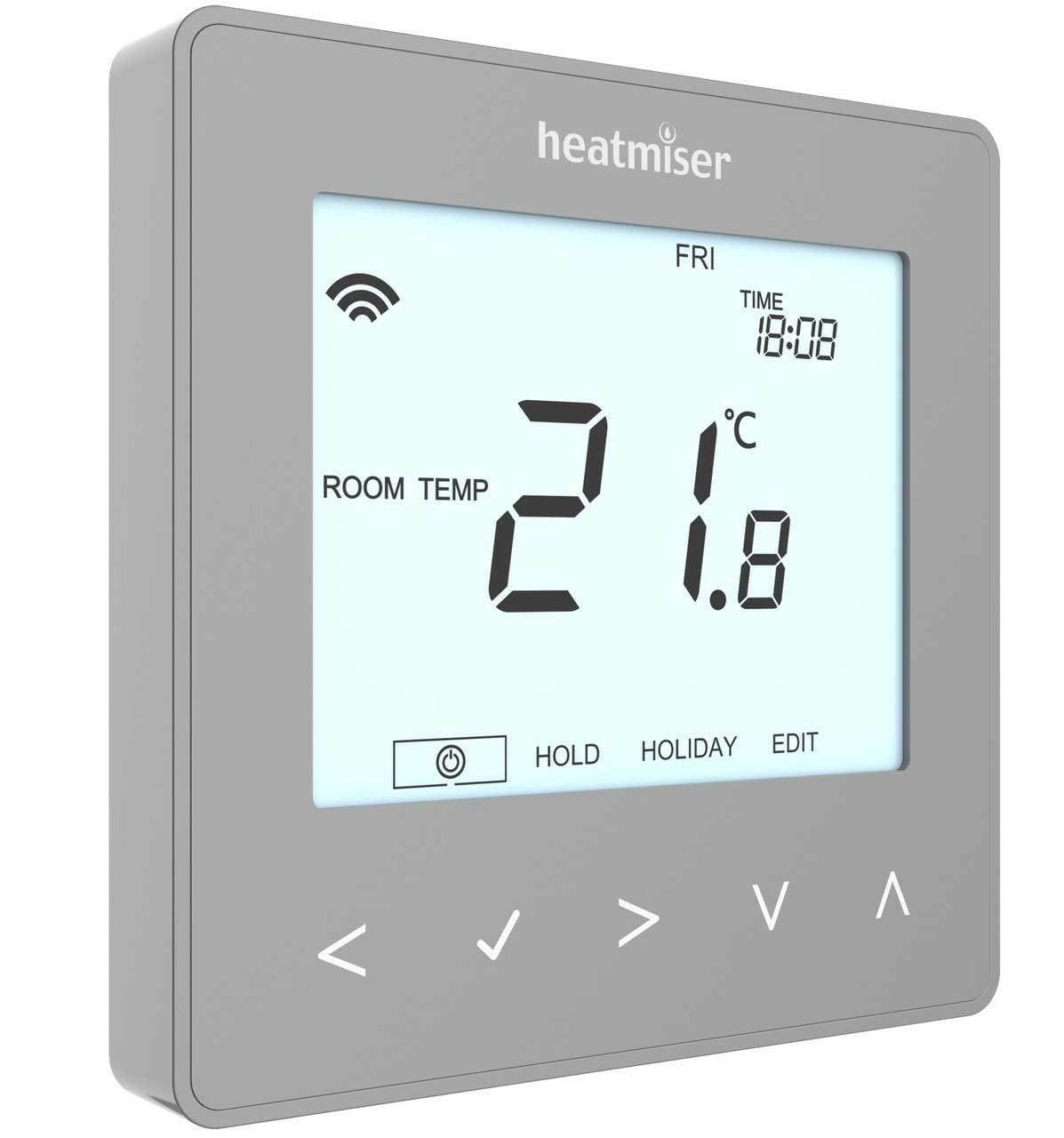 Heatmiser NeoStat V3 Smart Thermostat, (Platinum Silver) - Image 2