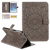 Dteck iPad 9.7 2018/2017 Case, iPad Air 2, iPad Air Case, Slim Fit Flower PU Leather Case Folio...