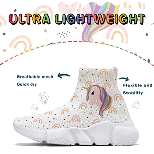 Kids Sneakers Boys Sock Shoes Unicorn Graffiti Shoes for Girls Fashion Lightweight Running Shoes3