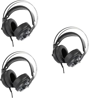 Obuyke 3Pcs Fone De Ouvido Pendurado Fones De Ouvido Sobre A Orelha Fones De Ouvido Com Fio Jogo Fone De Ouvido Com Fio Jogo Fone De Ouvido Jogos Fone De Ouvido Tampões