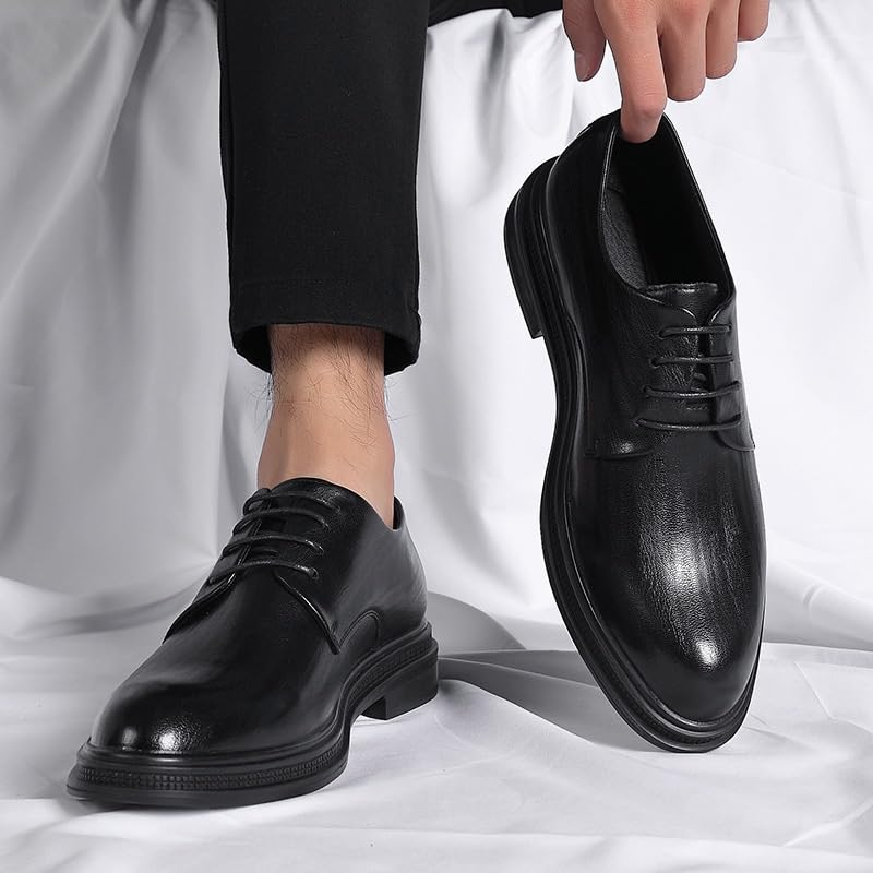 Mens Oxfords Shoes Sport Business Office Wedding Formal Modern Oxfords All-Day Comfort Men's Genuine Leather Lace-up Vintage Oxfords2