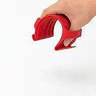 HeatShield Silicone Heat Resistant Clip - Non-Slip Pinch Mitt for Grilling Baking Microwaving, Safe Hot Cookware Handler, Easy-Clean Kitchen Gadget (Red-FB-1PCS)