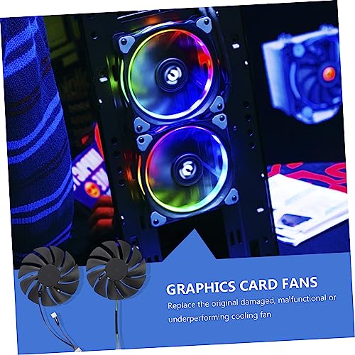 TEHAUX par de ventiladores de refrigeración para GPU miniatura 3