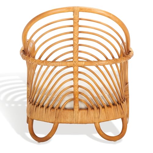 Sillón acolchonado natural color blanco miniatura 5