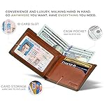 SERMAN BRANDS Mens Slim Bifold Wallet RFID Blocking Minimalist Front Pocket Wallets for Men - Thin & Stylish - Image 5