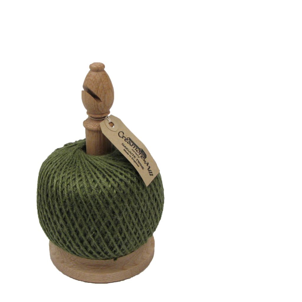 Homestead Creamore Bishop Gardening Bishop Twine Stand with cutter and 250g Jute Twine (Green Jute)