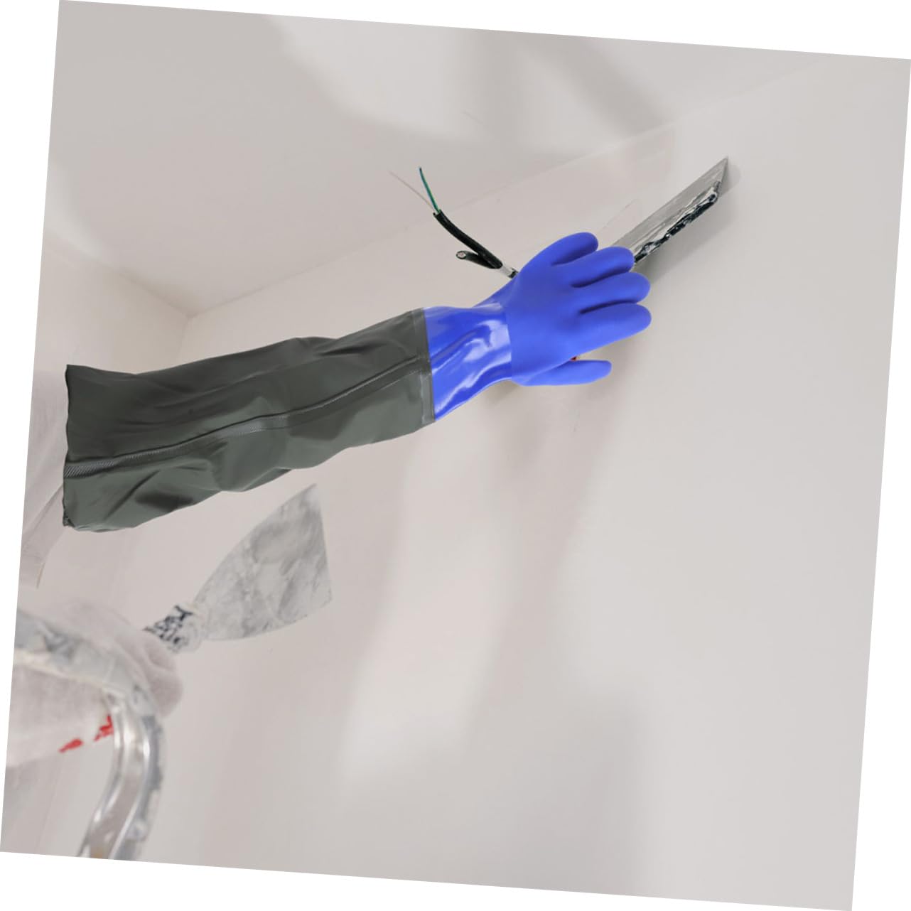 2pares Guantes Largos De Goma Codo Impermeables Para Limpieza De Cocina Guantes De Goma Para Lavar Platos Agua