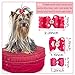 PET SHOW Mixed Styles Pet Cat Puppy Topknot Small Dog Hair Bows with Rubber Bands Grooming Accessories Rosepink Pack of 20