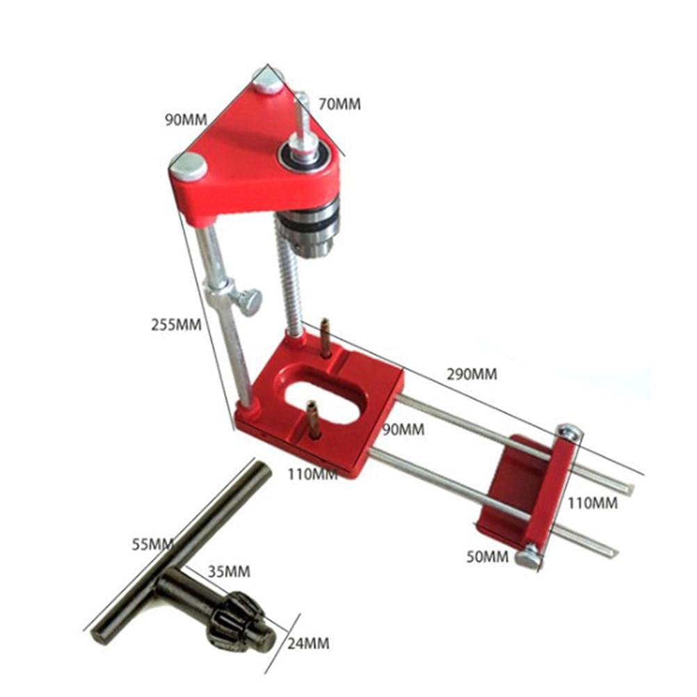 Woodworking Tools - Localizzatore di trapano a legno, guida di perforazione di localizzatore di punzone regolabile, strumento di posizionamento di precisione, ideale come per i
