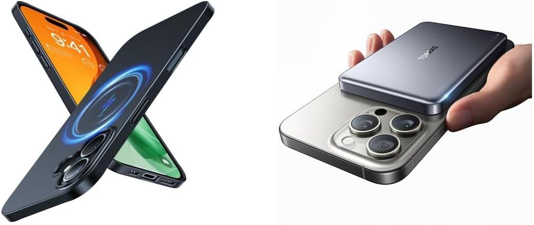 TORRAS Magnetic Case & Magnetic Power Bank 10,000mAh