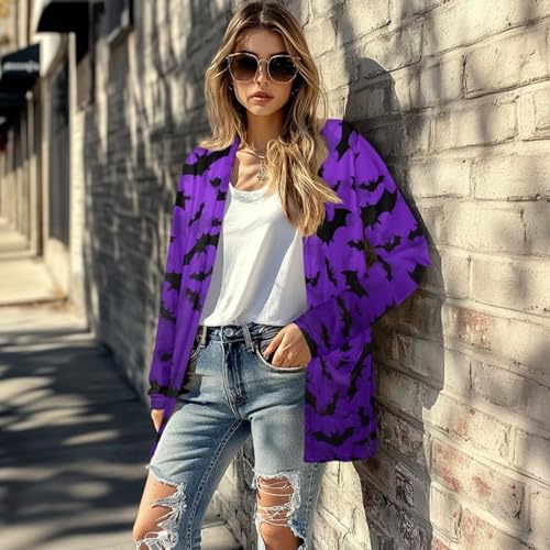 Image of Women's Lightweight Cardigans with Pockets Trendy Long Sleeve Open Front Cardigan Casual Tops Jackets Fall Oufits S-2XL