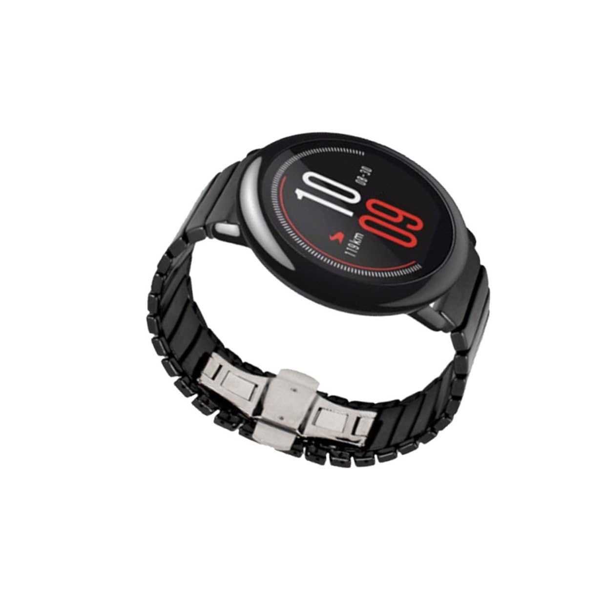 Gatuida Montre Accessoires Smartwatch Accessoires Rythme Bande 22Mm En Céramique Montre Rythme Sangle Noir Intelligent Vitesse Ceinture Rythme Accessoires