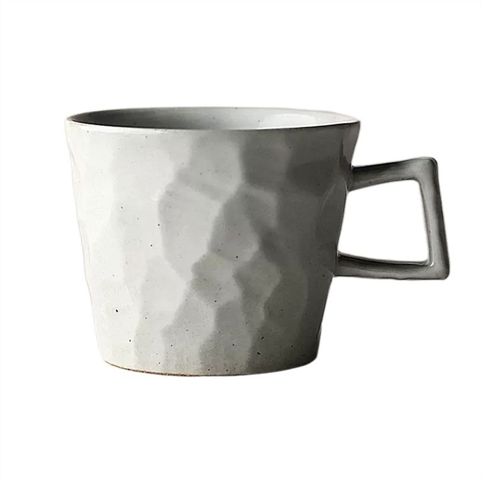 Kubek 280 ml gruboziarnisty kubek do kawy kubek retro prosty domowy nieregularny przekrój proces zmiany pieca ręcznie robiony kubek do kawy kubek do kawy (kolor: C)