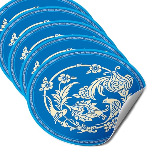 Annual Wealth Amulet 2026 Feng Shui Stickers, Symbol of Prosperity, Flow & New Beginnings, Decorative Feng Shui Stickers for Balance and Growth Energy, Made in USA (5 Pack)
