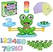 Produktbild FUQUN Mathe Waage SpielzeugZählen und Rechnen Lernspielzeug mit Waage und ZubehörCartoon Tier Frosch Balance Geschicklichkeit Spielzeug für Kinder ab 3+ Jahhre