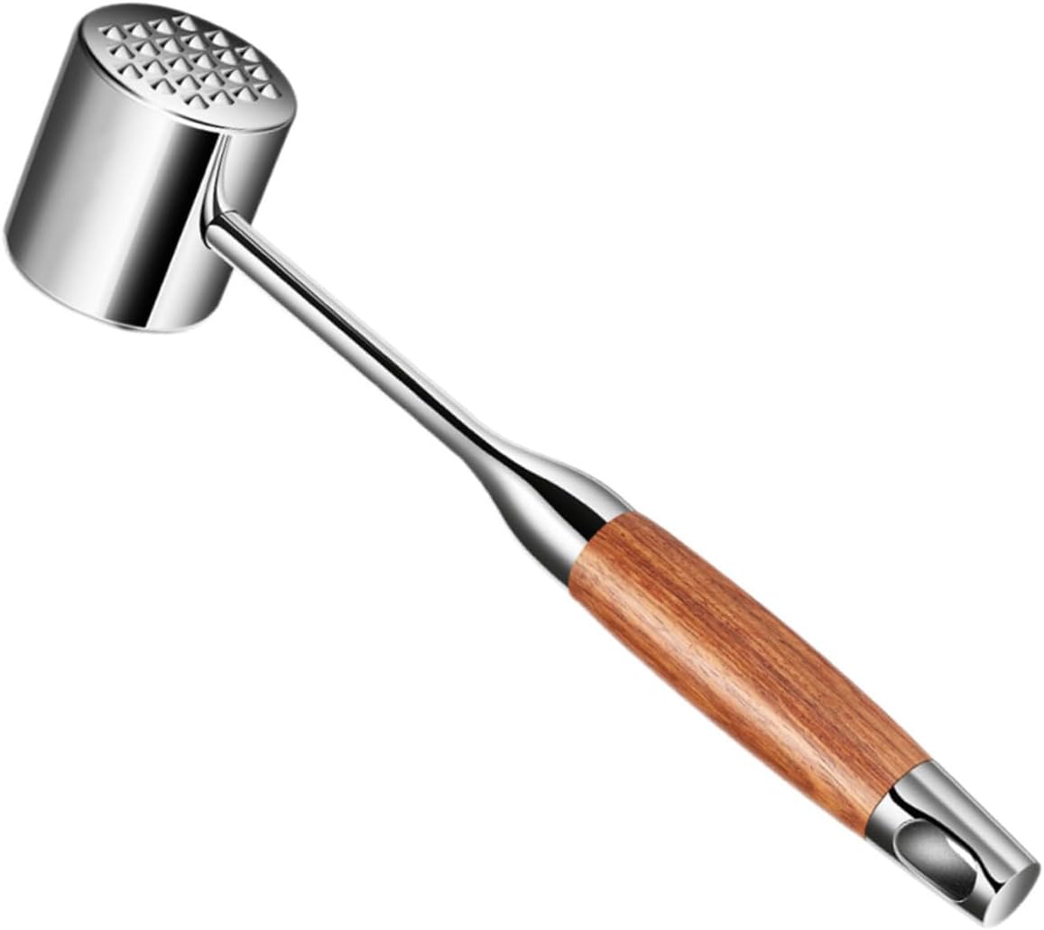 1pc Stainless Steel Meat Mallet Food-grade Tenderizer for Steaks and Meats Non- Handle Kitchen Tool for Home Cooking and Grilling