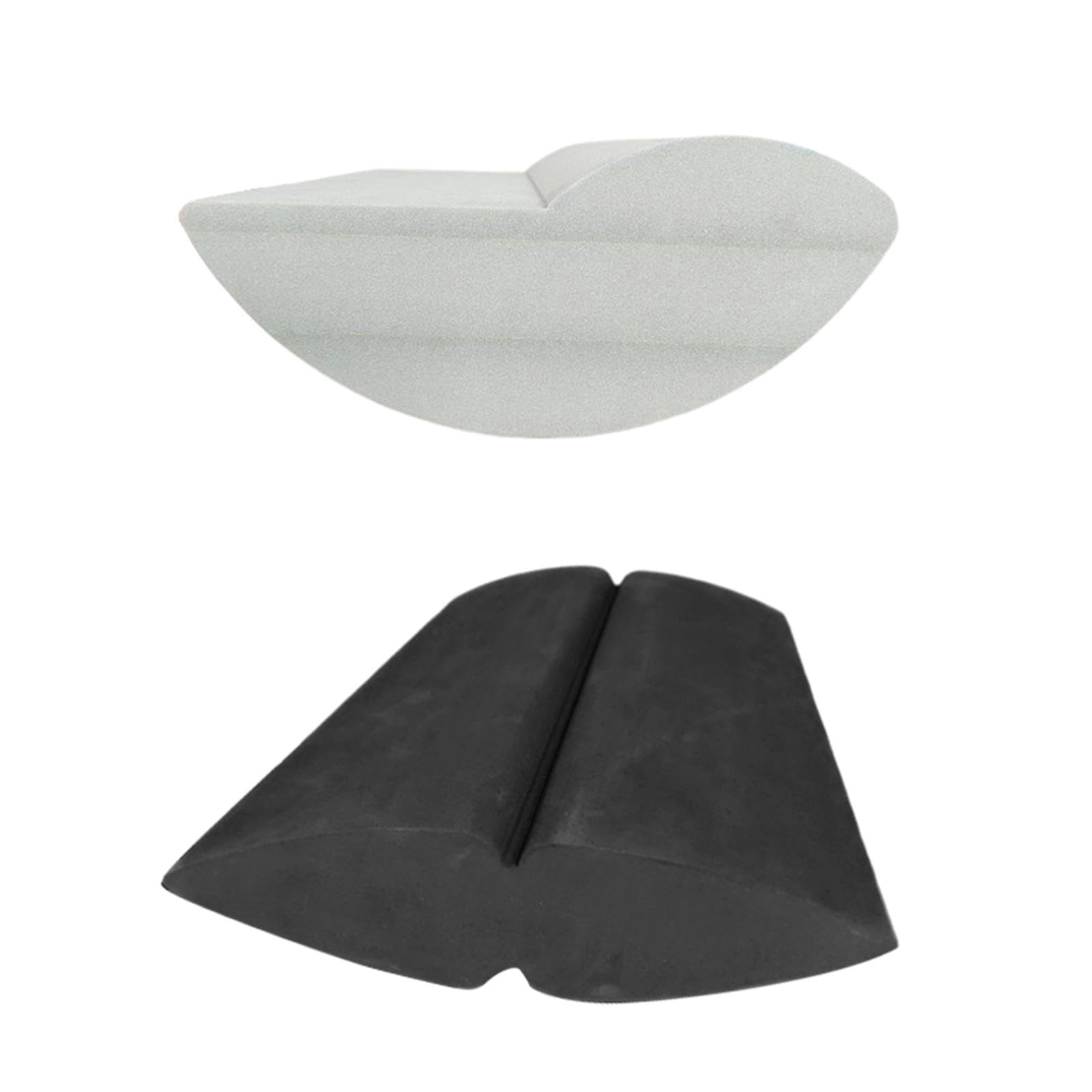2Pcs Balance Boards Anti Slip Compact Calf Stretch for Exercise Yoga Fitness Gray and Black-image-18